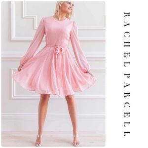 RACHEL PARCELL Twirl Long Sleeve Dress